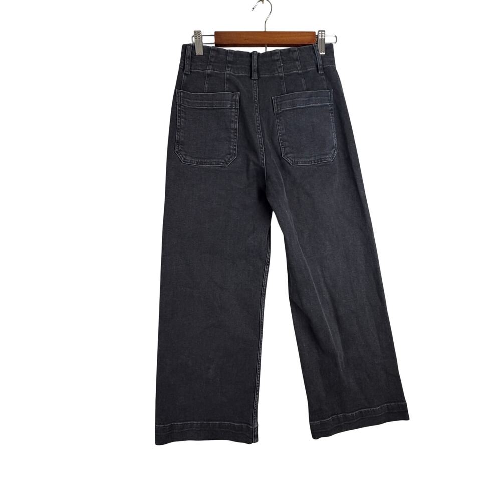 Pilcro Women's Wide Leg Jeans in Charcoal Gray - Picture 4 of 8